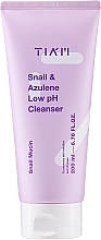 Low Acid Face Cleansing Gel - Tiam Snail & Azulene Low pH Cleanser — photo N1