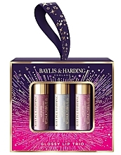 Fragrances, Perfumes, Cosmetics Set - Baylis & Harding Moonlight Fig Glossy Lip Trio (lip/gloss/3x2,5ml)