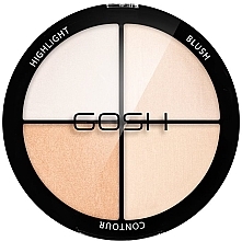 Fragrances, Perfumes, Cosmetics Contouring Palette - Gosh Copenhagen Strobe'n Glow