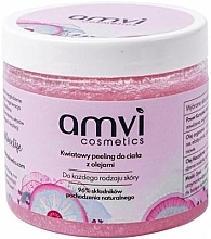 Floral Body Scrub with Oils - Amvi Cosmetics — photo N1