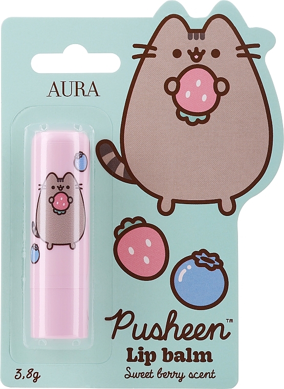 Berry Scent Lip Balm - Aura Cosmetics Pusheen Sweet Berry Scent Lip Balm — photo N1