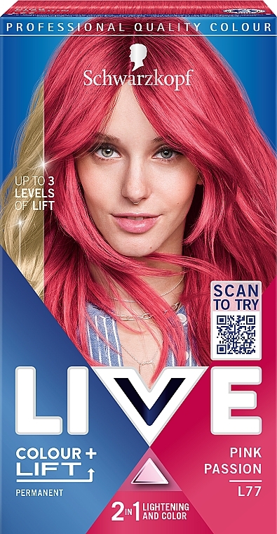 Permanent Hair Color - Schwarzkopf Love Color + Lift — photo N1