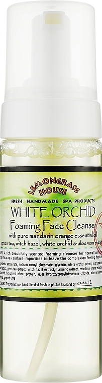 White Orchid Face Cleansing Foam - Lemongrass House White Orchid Foaming Face Cleanser — photo N2