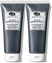 Fragrances, Perfumes, Cosmetics Set - Origins Clear Improvement Active Charcoal Mask Duo (mask/2x75ml)