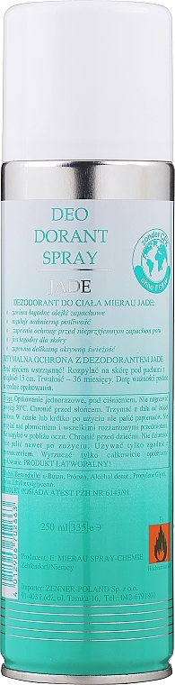 Deodorant Spray - Mierau Deodorant Spray Jade — photo N2