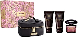 Fragrances, Perfumes, Cosmetics Versace Crystal Black - Set (edp/90ml+b/lot/100ml+sh/gel/100ml+bag)