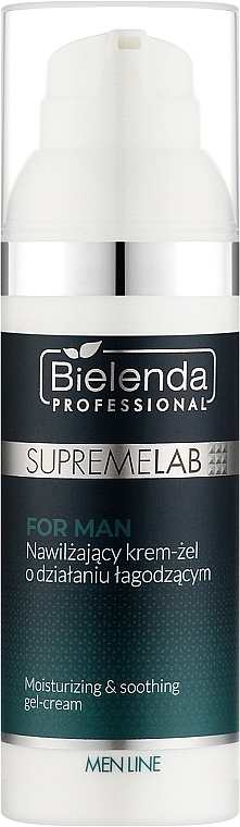 Moisturizing & Soothing Cream Gel - Bielenda Professional SupremeLab For Man — photo N1