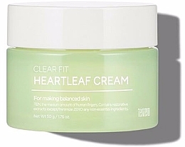 Fragrances, Perfumes, Cosmetics Repairing Face Cream - Tenzero Clear Fit Heartleaf Cream