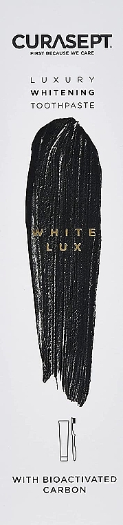 Set - Curaprox Curasept Whitening Luxury White (t/paste/75ml + toothbrush) — photo N3