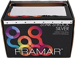 Hairdressers Foil Coll, 487 metres - Framar Large Roll Medium Star Struck Silver — photo N2