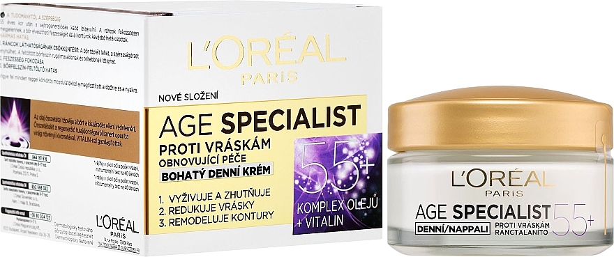 Anti-Wrinkle Day Cream - L'Oreal Paris Age Specialist 55+ — photo N1