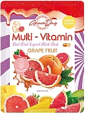 Fragrances, Perfumes, Cosmetics Grapefruit Sheet Mask - Grace Day Multi-Vitamin Grape Fruit Mask Pack