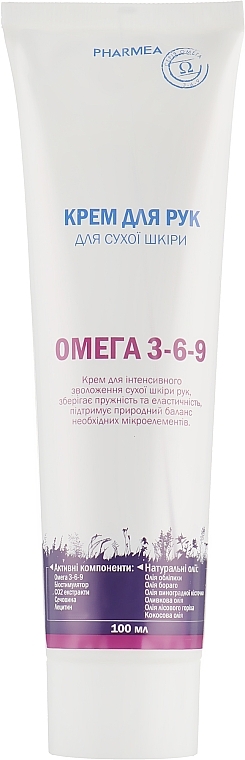 Hand Cream for Dry Skin - Pharmea Omega 3-6-9 — photo N2