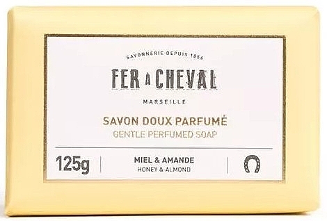 Marseille Gentle Perfumed Soap - Honey & Almond - Fer A Cheval Gentle Perfumed Soap Honey & Almond — photo N1