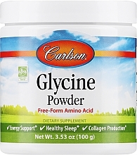 Fragrances, Perfumes, Cosmetics Glycine Amino Acid Powder - Carlson Labs Glycine Powder Free-Form Amino Acid
