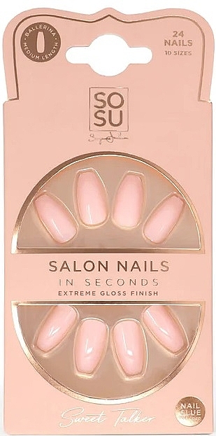 False Nail Set - Sosu by SJ Salon Nails In Seconds Sweet Talker — photo N1