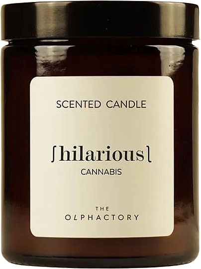 Scented Candle in Jar - Ambientair The Olphactory Hilarious Cannabis Candle — photo N1