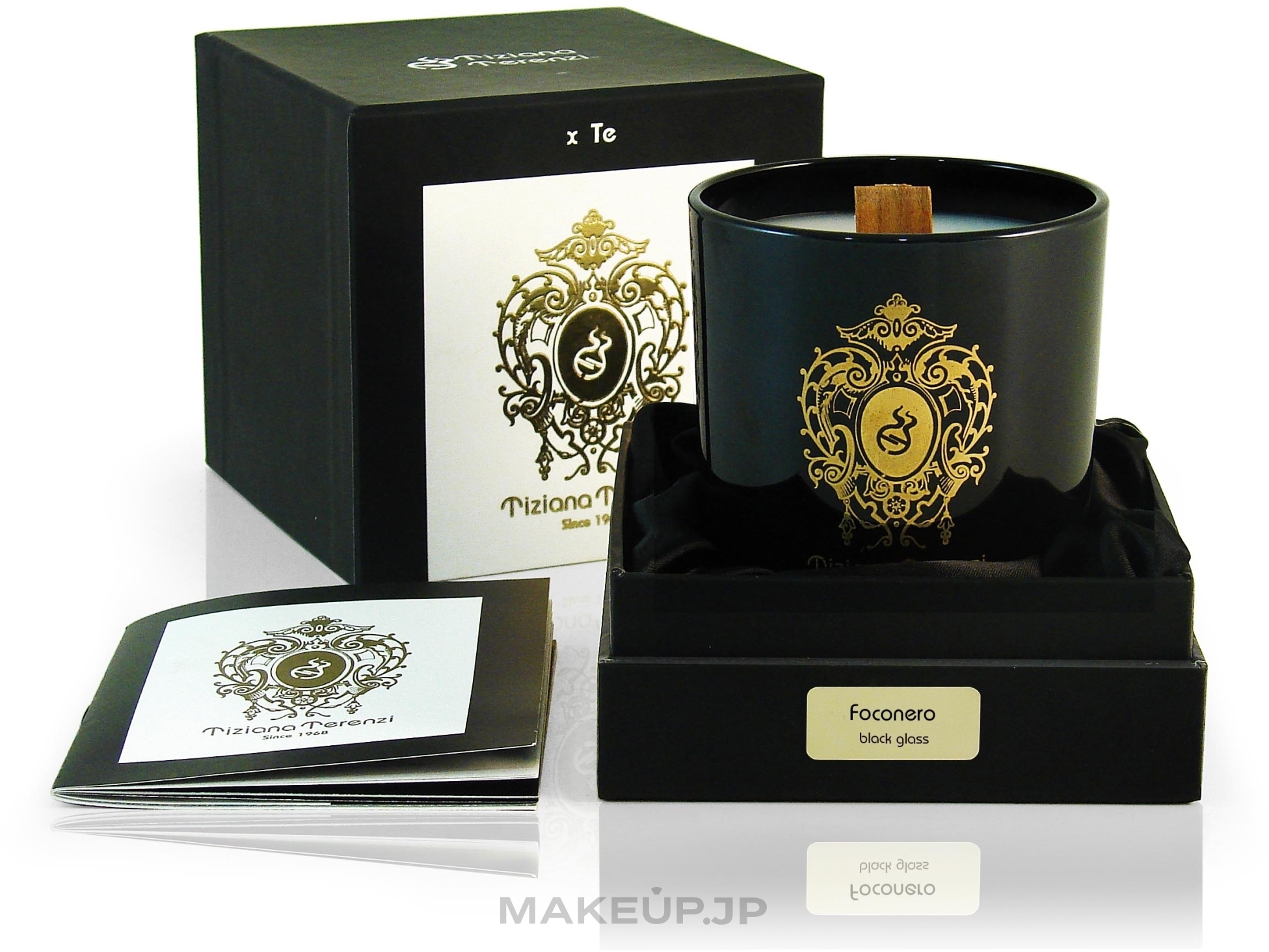 Tiziana Terenzi Foconero Scented Candle Black Glass - Scented Candle — photo 170 g