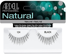 Flase Lashes - Ardell Natural Lashes 124 Black — photo N1