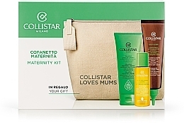 Fragrances, Perfumes, Cosmetics Set - Collistar Maternity Kit (sh/gel/100ml + b/conc/150ml + b/oil/55ml + bag)