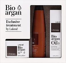 Fragrances, Perfumes, Cosmetics Set - Lakme K.Therapy Bio Argan Consumer Pack (shm/300ml + mask/250ml + oil/125ml)