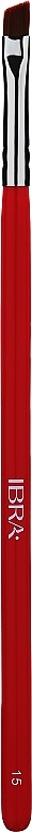 Brow Brush №15, red - Ibra	 — photo N1