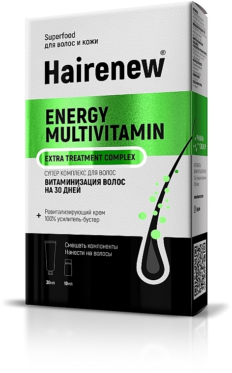 30-Day Vitaminization Innovative Hair Complex - Hairenew Energy Multivitamin Extra Treatment Complex — photo N1