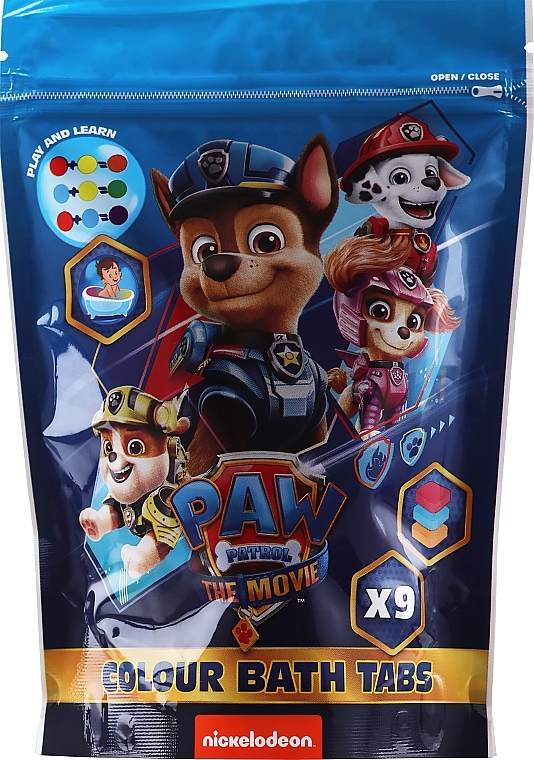 Fizzy Color Bath Tabs - Nickelodeon Paw Patrol Movie Colour Bath Tabs — photo N1