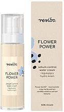 Fragrances, Perfumes, Cosmetics Hydro-Regulating Cream - Resibo Flower Power Sebum-Control Water Cream