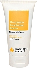 Fragrances, Perfumes, Cosmetics Body Cream Deodorant - Biofficina Toscana Fresh Floral Deodorant Cream