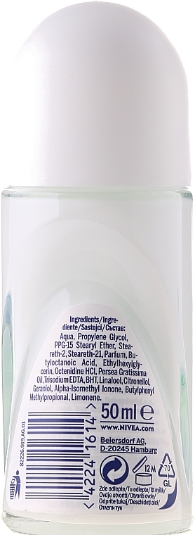 Roll-on Deodorant - NIVEA Pure & Natural Jasmine Deodorant Roll-On — photo N2