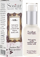 Fragrances, Perfumes, Cosmetics Anti-Wrinkle Face Serum - Sostar Anti-Aging Serum Enriched With Donkey Milk