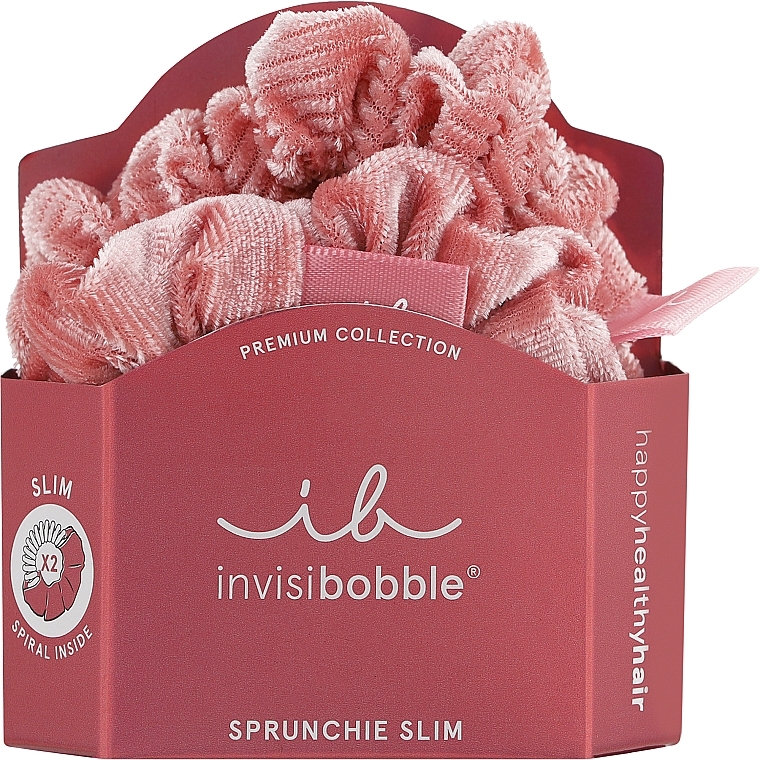 Hair Spiral - Invisibobble Sprunchie Slim Premium La Vie En Rose — photo N1