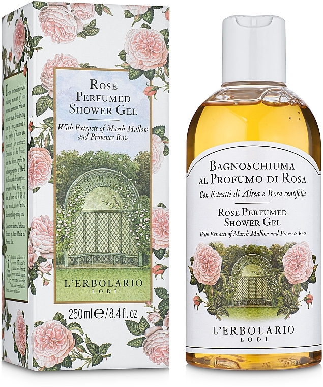 Rose Bath Foam & Shower Gel - L'erbolario Bagnoschiuma al Profumo di Rosa﻿ — photo N1