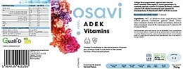 Vitamins ADEK Capsules, in soft capsules - Osavi — photo N3