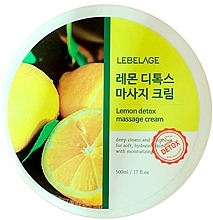 Fragrances, Perfumes, Cosmetics Massage Body Cream - Lebelage Lemon Detox Massage Cream