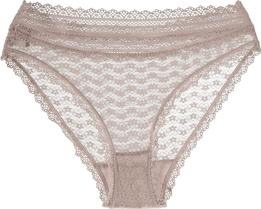 Floral Lace Panties 'Figi', beige - Moray — photo N1