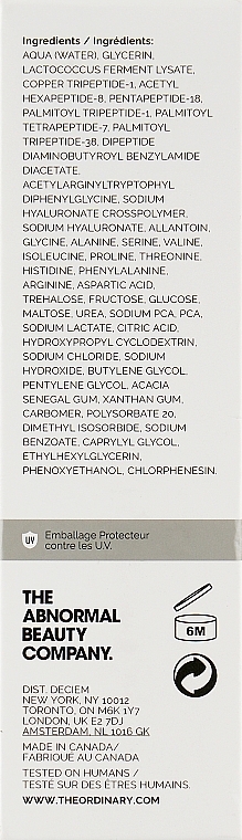 Peptide Face Serum - The Ordinary "Buffet" + Copper Peptides 1% Multi-Technologies Peptide Serum — photo N6