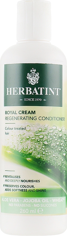 Conditioner for Coloured Hair - Herbatint Royal Cream Regenerating Conditioner — photo N2