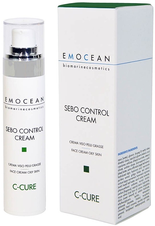 Face Cream for Oily Skin - Emocean C-Cure Sebo Control Cream — photo N2