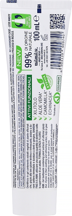 Fluoride-Free Toothpaste Gel - Mil Mil Perlax Gel Toothpaste Delicate Action With Antibacterial — photo N2