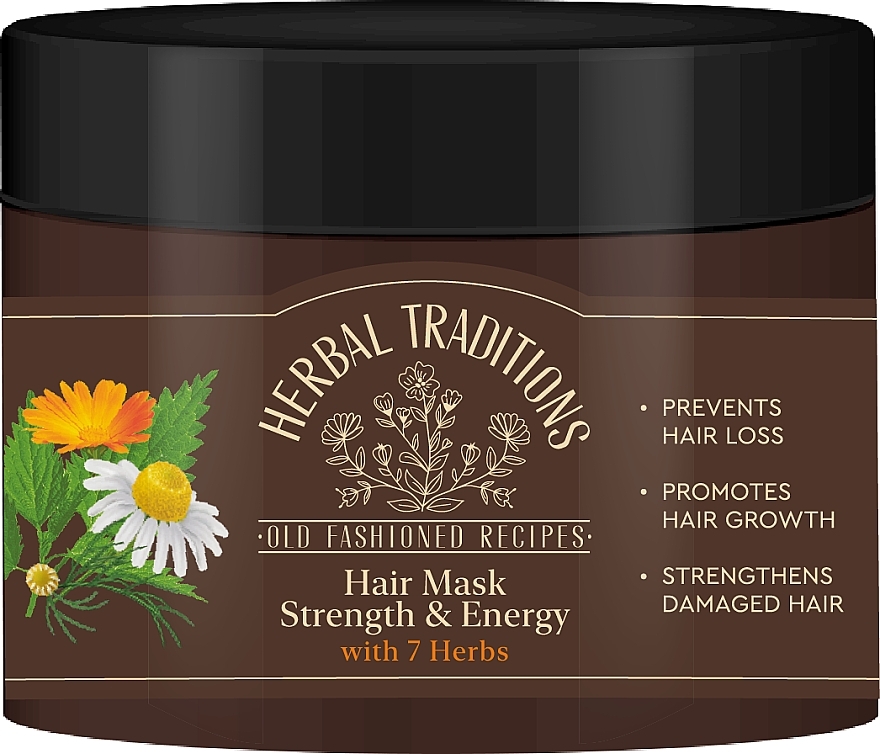 Strengthening Hair Mask '7 Herbs' - Herbal Traditions Strength & Energy Hair Mask — photo N1