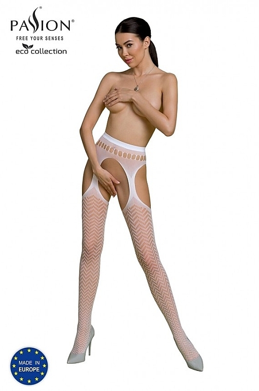 Erotic Tights, ECO, S002, white - Passione — photo N1