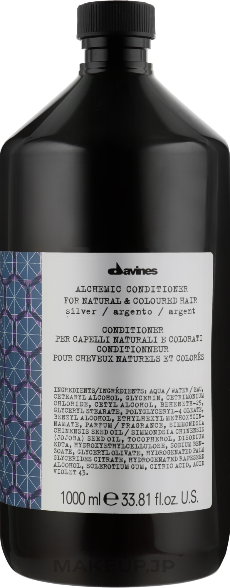 Natural & Colored Hair Conditioner (silver) - Davines Alchemic Conditioner — photo 1000 ml