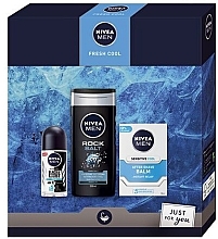 Fragrances, Perfumes, Cosmetics Set - Nivea Men Fresh Cool 2020 (sh/gel/250ml + deo/50ml + ash/lot/100ml)