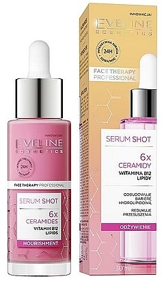 Ceramide Face Serum 6x - Eveline Cosmetics Serum Shot — photo N1