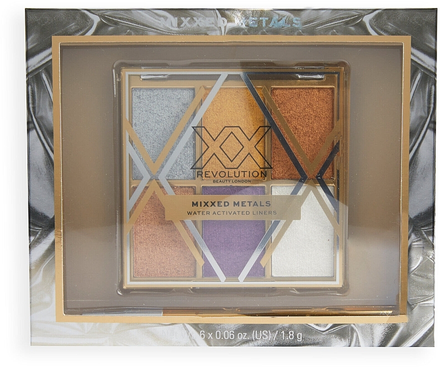 Makeup Palette - XX Revolution Mixxed Metals Water Liner Palette — photo N4