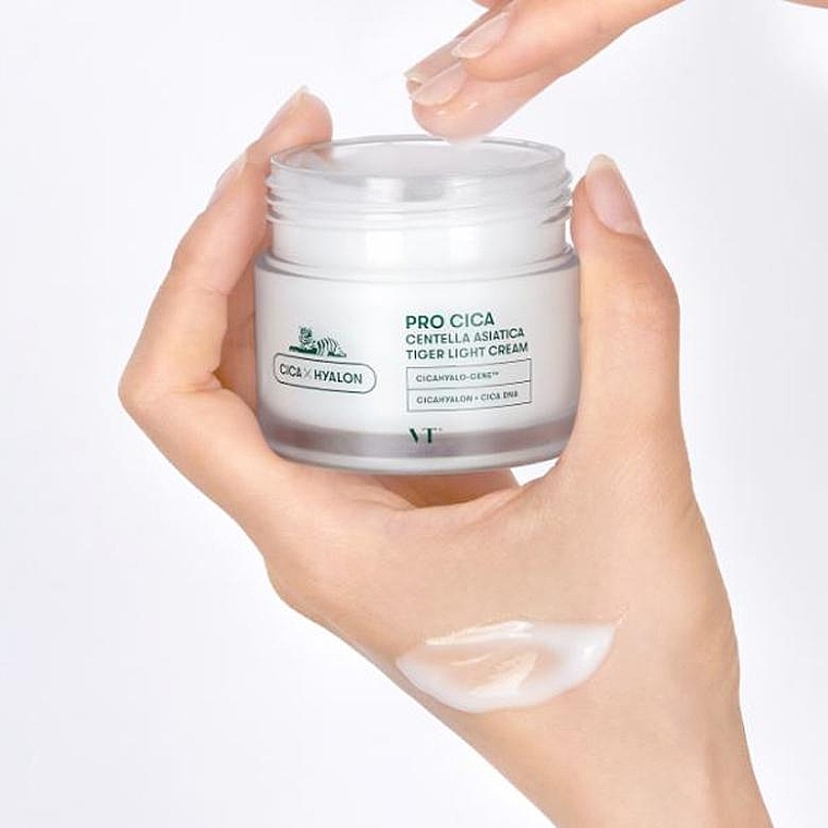 Light Moisturizing Face Cream-Gel - VT Cosmetics Pro Cica Centella Asiatica Tiger Light Cream — photo N3