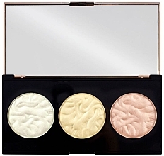 Face Highlighter Palette - Makeup Revolution 3 Strobe Highlighter Palette — photo N4