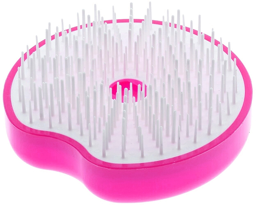 Compact Hair brush, pink - Janeke Compact And Ergonomic Handheld Hairbrush — photo N1